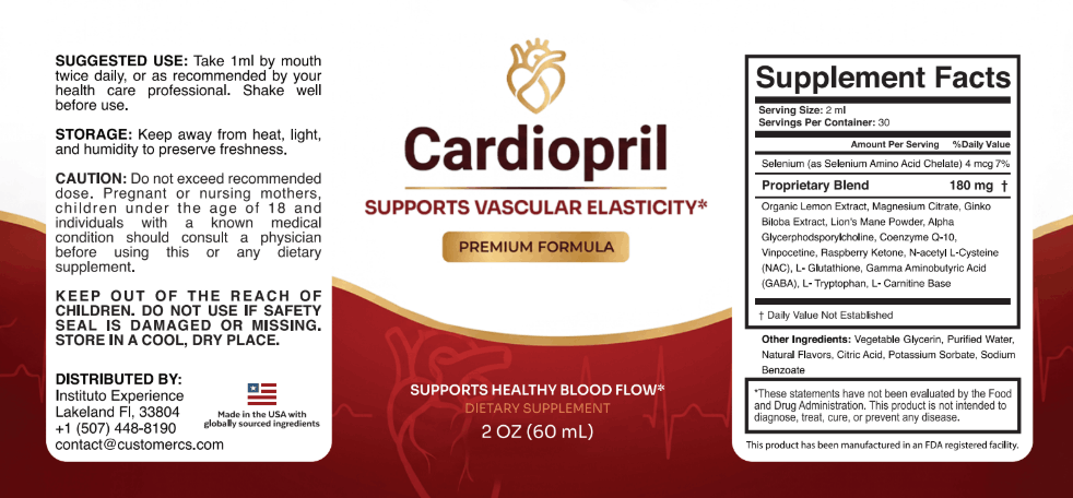cardiopril label
